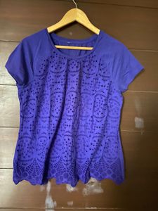 Women’s Purple Chicken Work Top (L)