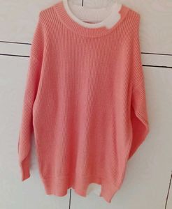 Peach Knit Sweater