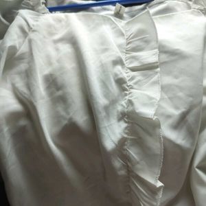 White Ruffle Blouse