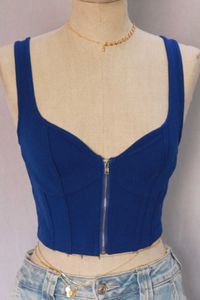 Cute Blue Crop Top