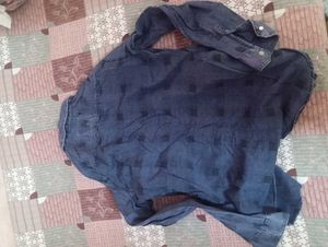 Blue Patterned Shirt