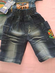Denim Shirt and Pants Set