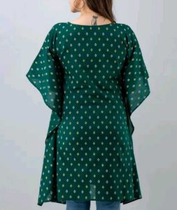 🔥Sale 🔥Green Ethenic Print Kaftaan