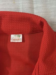 Vintage Red Bell Sleeve Jacket