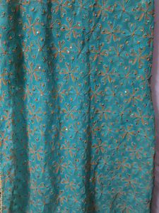 Pure Lucknow Chikankari Handwork Kurta | Sea Green