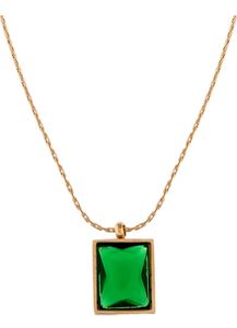 Emerald Pendant Necklace