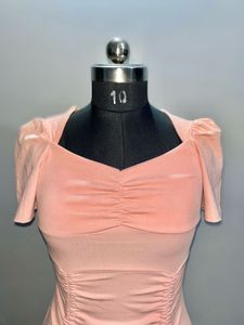 Peach Colour Mini Dress
