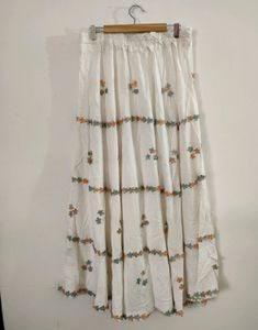 Embroidered Maxi Skirt