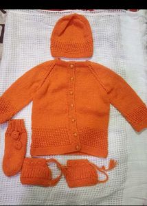 Handmade Knit Baby Set