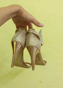 Paprika Gold Shimmer Heel