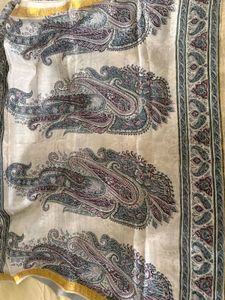 Pure silk printed Paisley Saree