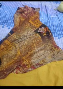 Beautiful Multicolour One Piece/ Kurti In L Size