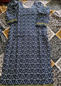 Blue Printed Kurta Set