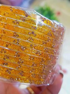 Trending glass bangle with stone