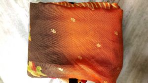 Elegant Floral Brasso Saree