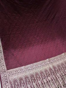 Elegant Maroon Banarasi Silk Saree