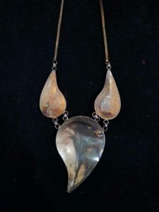 Handcrafted Vintage Neckpiece With Real Crystals