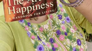 kurta set with organza hand painted dupatta