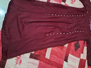 Elegant Maroon Kurta