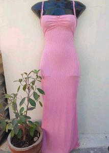 Pink Bodycon Maxi Dress🩷