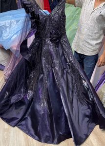 11 Gown Elegant designer Plum Evening