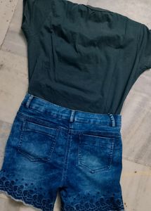 Combo Of Shorts And Tshirt