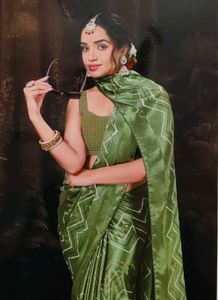 leheriya Patterned saree