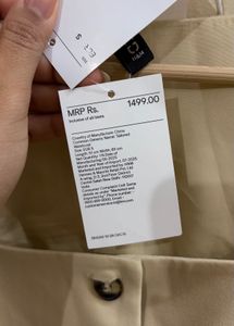 H &amp; M beige waistcoat women