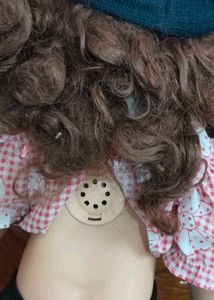Vintage Doll with Checked Top