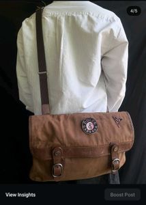 Brown messenger bag