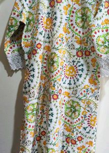 Floral Print Kurta