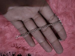 Silver Studded Necklace Set With Earrings