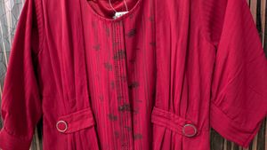 Elegant Red Tunic Top