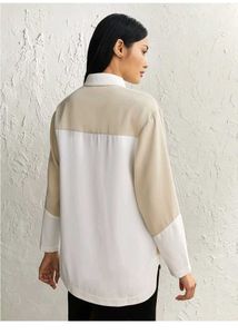 New Two Toned Shirt Free With Kate Spade Heart Pin