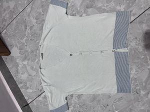 White Sleeveless Shirt