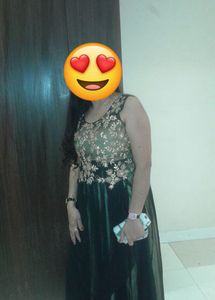 black party wear gown