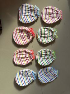 combo Baby Mittens - Strawberry Prints