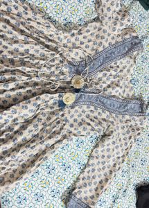 Floral Print Kurta