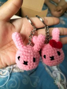 Crochet Miffy Keychain