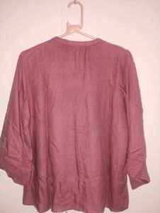 Mauve Button-Down Blouse