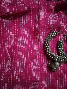 Pink Embroided Kurti