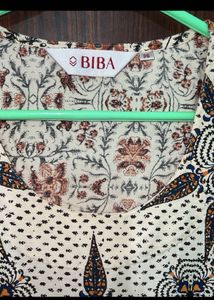 BIBA Printed Kurta &amp; Dupatta