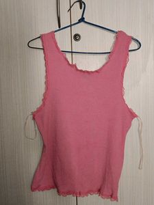 Pink workout tank top