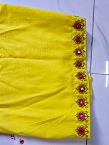 Beautiful Yellow Kurti For Women