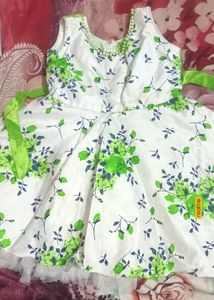 Green Frock With Jacket