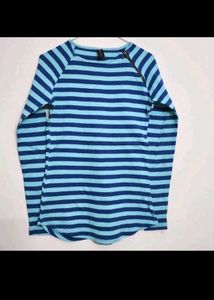 Blue Striped Top