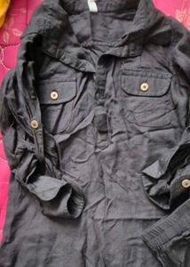 babyhug Black kurta pajama for boys