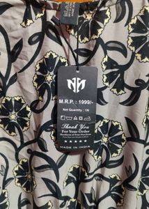 ☄️Elegant Floral Print Midi Dress