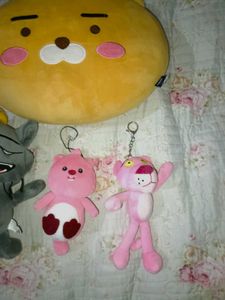 Pillow Plush And Keychains Combo