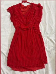 Red Ruffle Dress